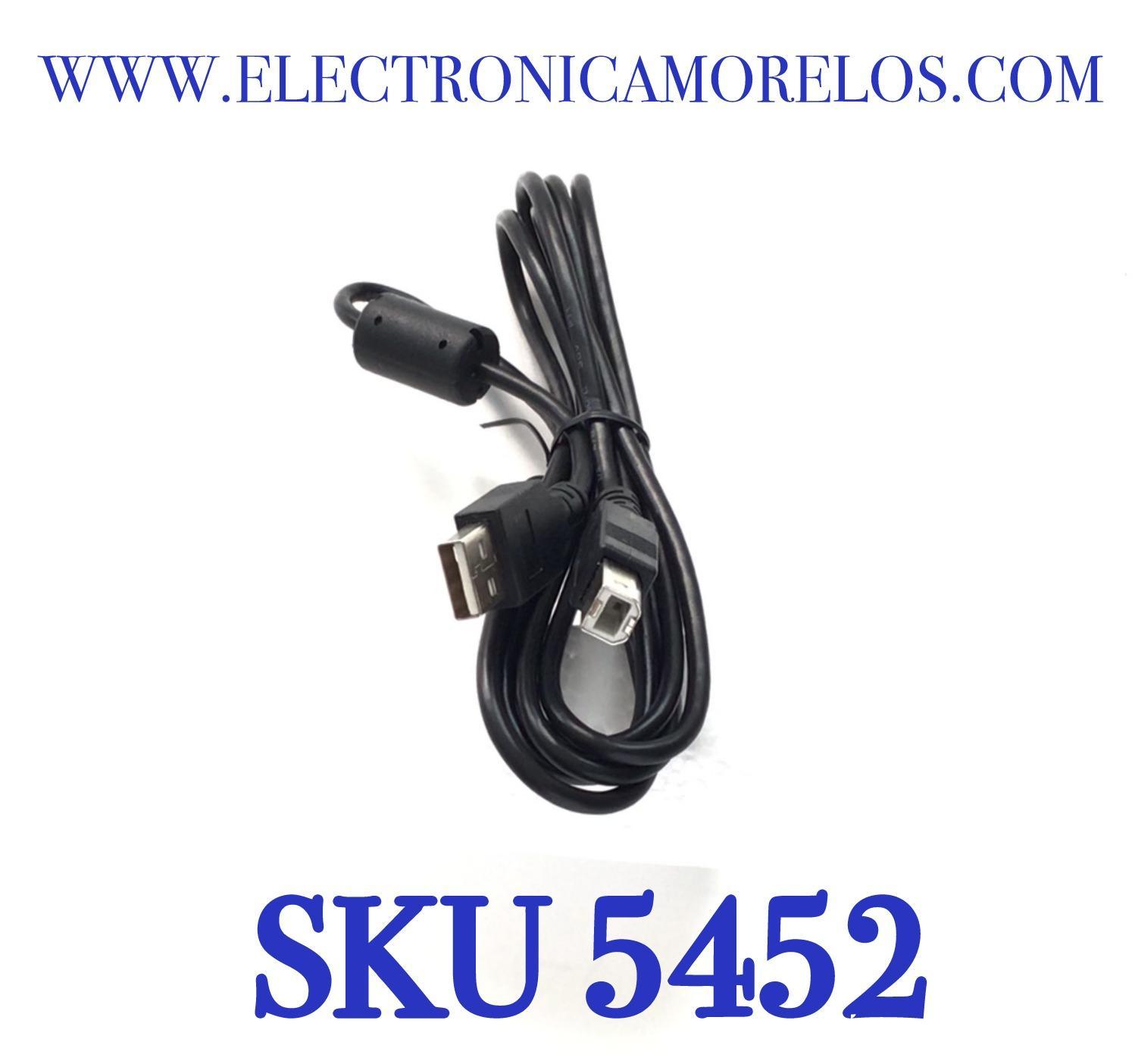CABLE DE CONEXION USB TIPO A/B ORIGINAL  LG.  PARA MONITOR Y DISPOSITIVOS  LG.  “NUEVO“/ NUMERO DE PARTE EAD60949002 / MODELO 22MB35PU-I